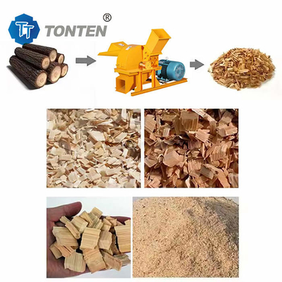 ماشین خرد کردن چوب قارچ های خوراکی خاشاک باغ آلات خرد کردن چوب