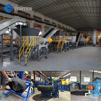 ماشین خرد کردن لاستیک های زائد خط بازیافت ماشین خرد کردن لاستیک پودر لاستیک