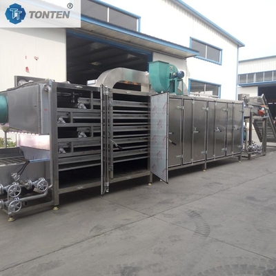 ماشین خشک کن چمن سبزیجات شبکه کمربند خشک کن هوا گرم 58kw