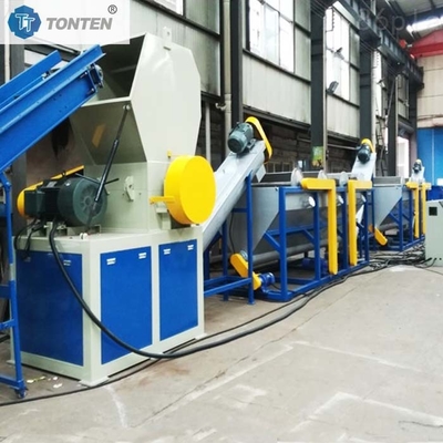 کارخانه بازیافت بطری های پلاستیکی PET ماشین شکن ماشین لباسشویی خط تولید 80kw