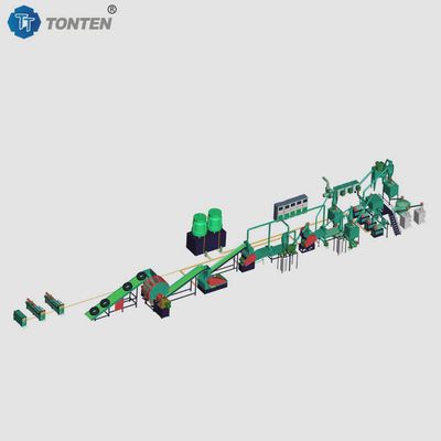 OEM لاستیک لاستیک بازیافت ماشین تراش کننده خط تولید برای مالچ