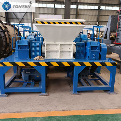 Double Shaft Wood Straw Shredder Twin-Shaft Scrap Steel Shredder Machine