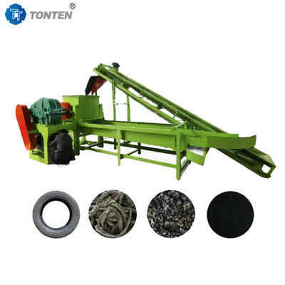 کارخانه بازیافت قطعات لاستیک کامیون OTR ماشین خرد کردن لاستیک پودر لاستیک