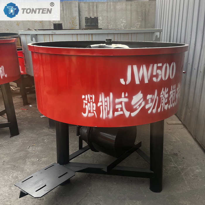 JW750 JW1000 نوع مخلوط کننده دهان مسطح مخلوط کننده چند منظوره بتن سیمان سنگ شکن