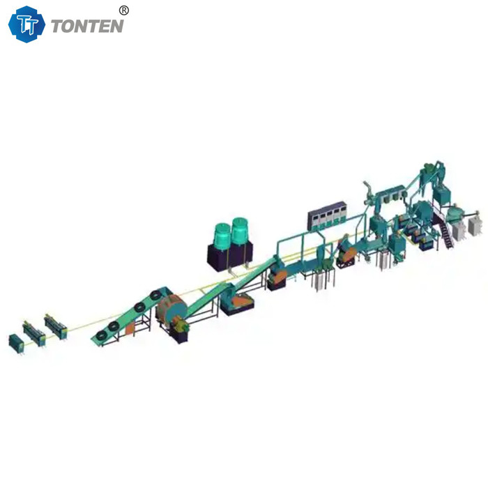 عملکرد پایدار کارخانه بازیافت لاستیک لاستیک ساختار ضد خوردگی برای محیط های خشن