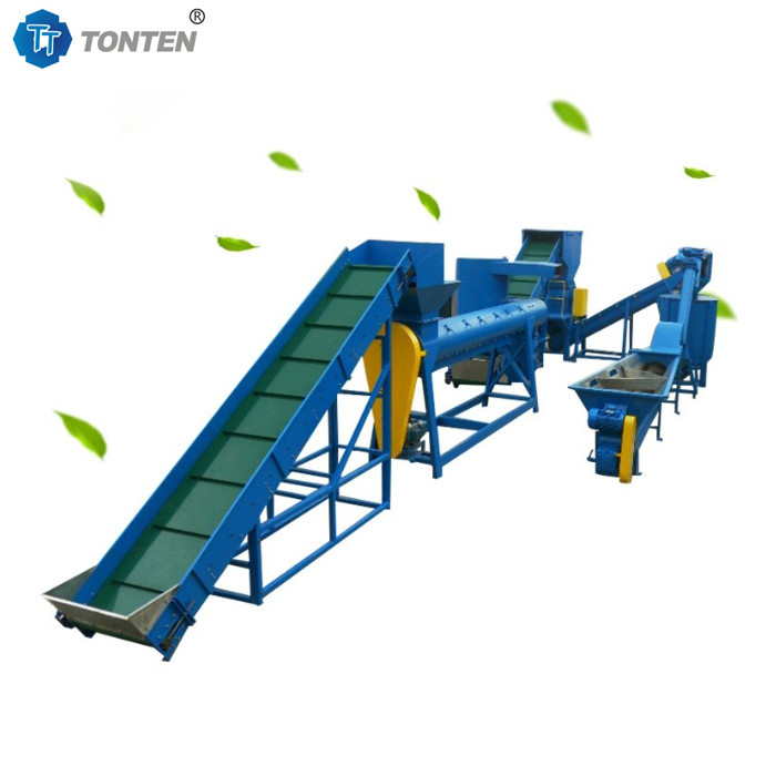 خط تولید بازیافت خرد کردن پلاستیک PET، شستشوی بطری پت